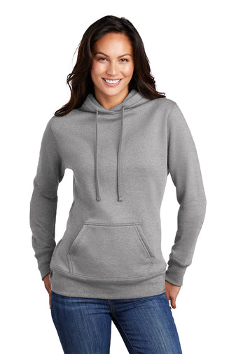 Port & Company ® Ladies Core Fleece Pullover Hooded Sweatshirt-Semi Sisters Logo