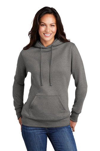 Port & Company ® Ladies Core Fleece Pullover Hooded Sweatshirt-Semi Sisters Logo