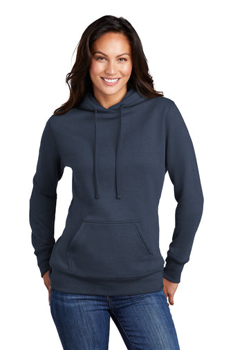 Port & Company ® Ladies Core Fleece Pullover Hooded Sweatshirt-Semi Sisters Logo