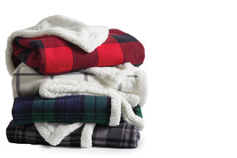 Port Authority ® Flannel Sherpa Blanket