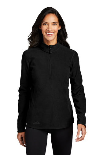 Eddie Bauer® Ladies 1/2-Zip Microfleece Jacket-Semi Sisters Logo