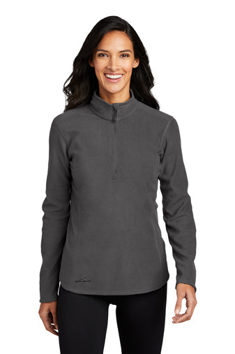 Eddie Bauer® Ladies 1/2-Zip Microfleece Jacket-Semi Sisters Logo