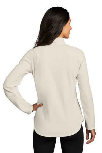 Eddie Bauer® Ladies 1/2-Zip Microfleece Jacket-Semi Sisters Logo