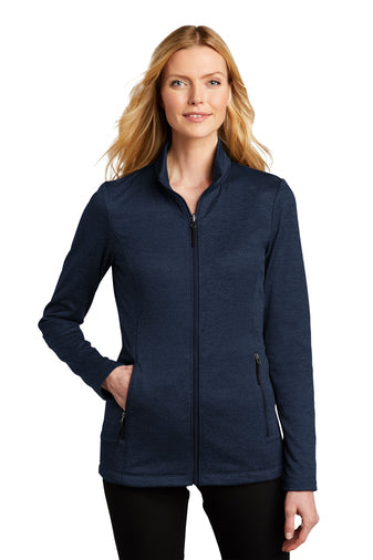 Port Authority® Ladies Collective Striated Fleece Jacket-Semi Sisters Logo