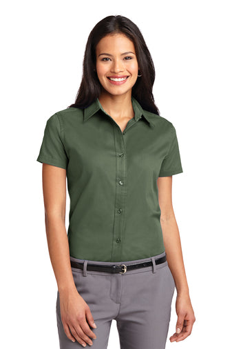 Port Authority® Ladies Short Sleeve Easy Care Shirt-Semi Sisters Logo