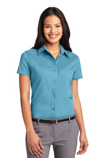 Port Authority® Ladies Short Sleeve Easy Care Shirt-Semi Sisters Logo