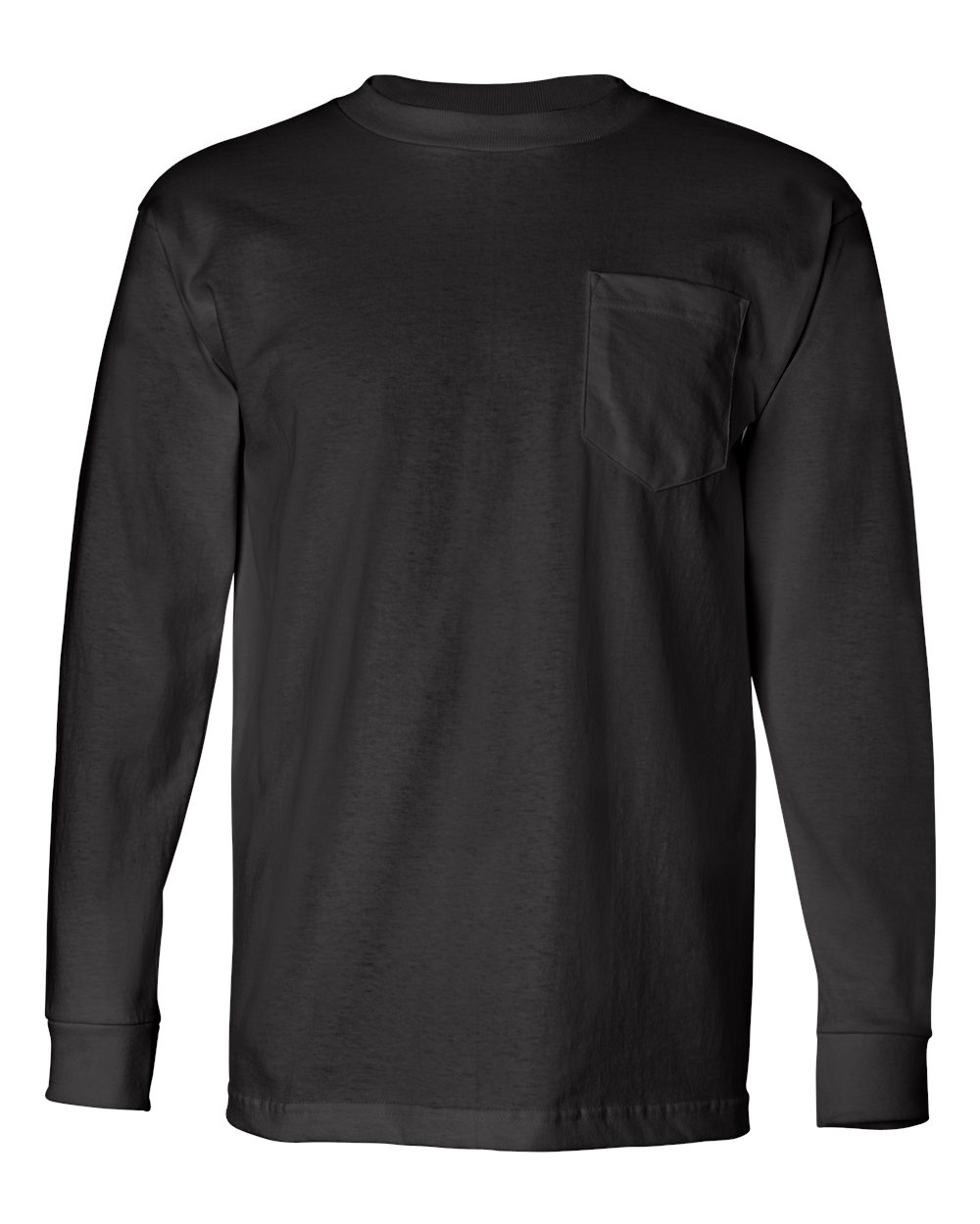 Bayside - USA-Made Long Sleeve T-Shirt with a Pocket - 8100