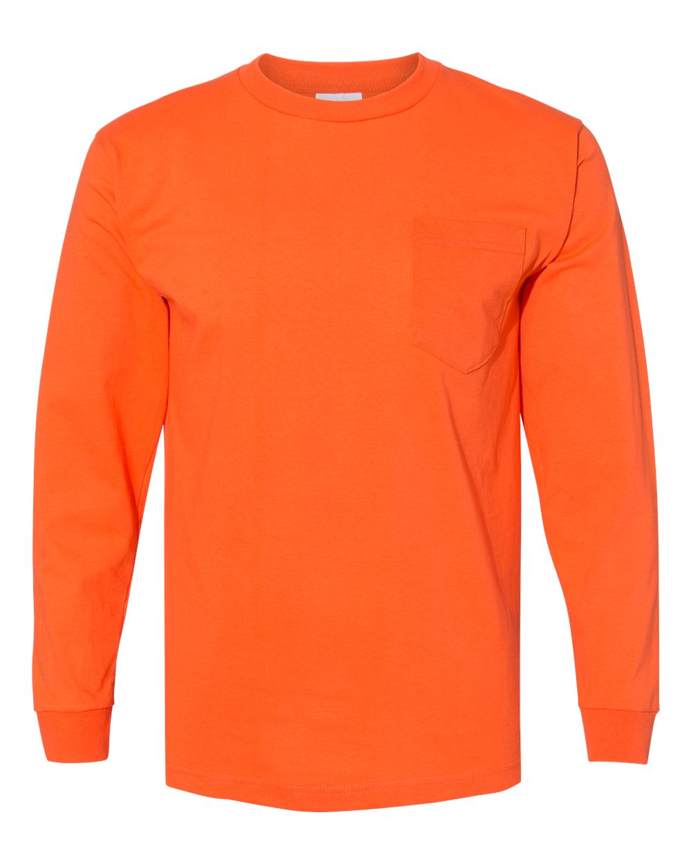 Bayside - USA-Made Long Sleeve T-Shirt with a Pocket - 8100