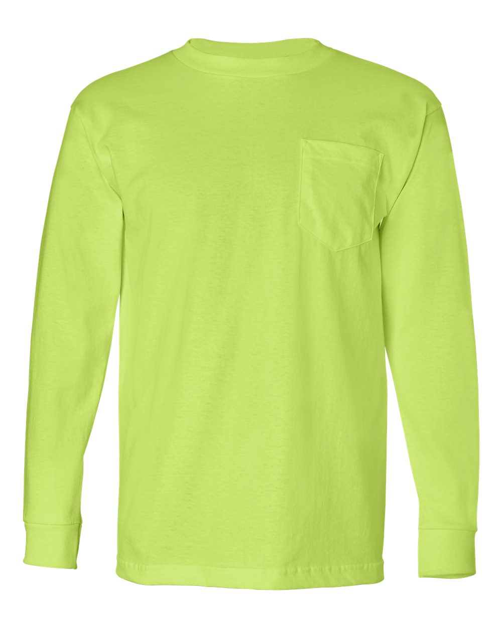 Bayside - USA-Made Long Sleeve T-Shirt with a Pocket - 8100