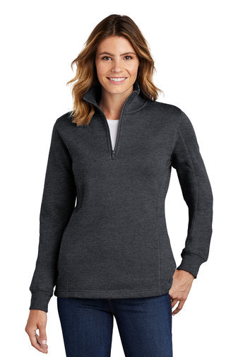 Sport-Tek® Ladies 1/4-Zip Sweatshirt-Semi Sisters Logo