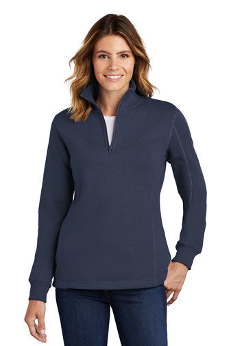 Sport-Tek® Ladies 1/4-Zip Sweatshirt-Semi Sisters Logo