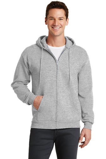 Port & Company® Core Fleece Full-Zip Hooded Sweatshirt