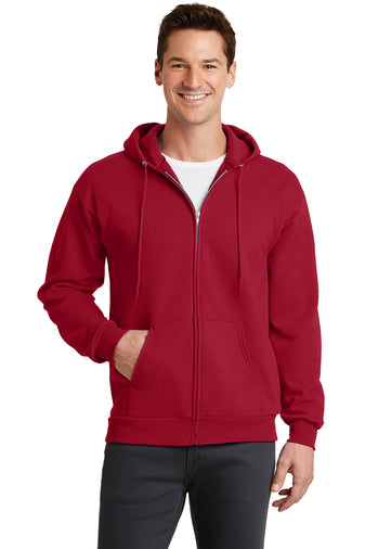 Port & Company® Core Fleece Full-Zip Hooded Sweatshirt