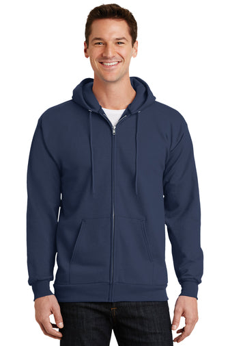 Port & Company® Tall Essential Fleece Full-Zip Hooded Sweatshirt