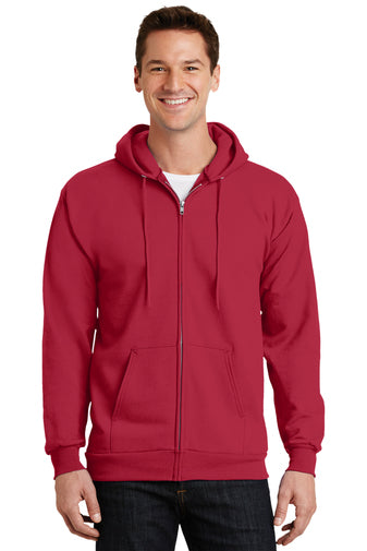 Port & Company® Tall Essential Fleece Full-Zip Hooded Sweatshirt