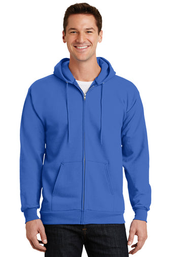 Port & Company® Tall Essential Fleece Full-Zip Hooded Sweatshirt