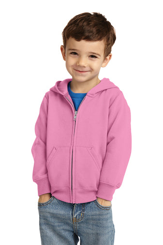 Port & Company® Toddler Core Fleece Full-Zip Hooded Sweatshirt