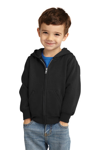 Port & Company® Toddler Core Fleece Full-Zip Hooded Sweatshirt