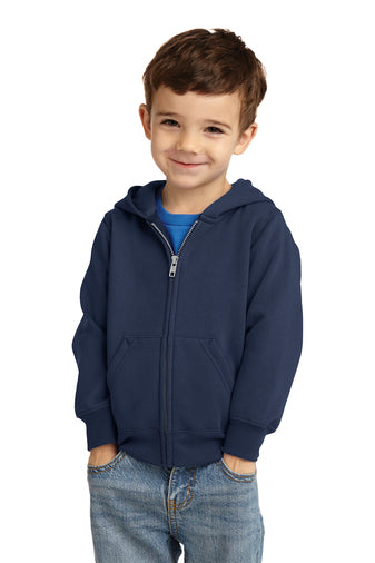 Port & Company® Toddler Core Fleece Full-Zip Hooded Sweatshirt