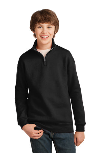 JERZEES® Youth NuBlend® 1/4-Zip Cadet Collar Sweatshirt