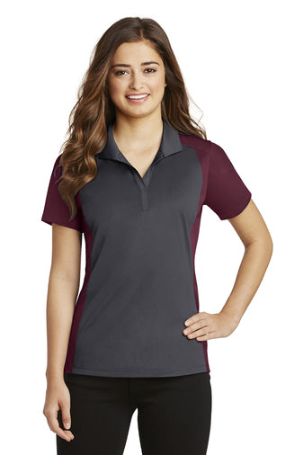 Sport-Tek® Ladies Colorblock Micropique Sport-Wick® Polo-Semi Sisters Logo