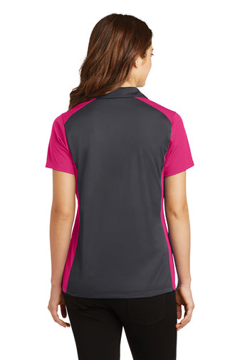 Sport-Tek® Ladies Colorblock Micropique Sport-Wick® Polo-Semi Sisters Logo
