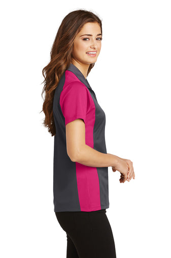 Sport-Tek® Ladies Colorblock Micropique Sport-Wick® Polo-Semi Sisters Logo