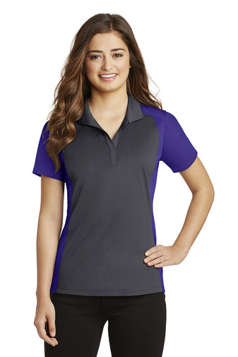 Sport-Tek® Ladies Colorblock Micropique Sport-Wick® Polo-Semi Sisters Logo