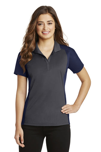 Sport-Tek® Ladies Colorblock Micropique Sport-Wick® Polo-Semi Sisters Logo