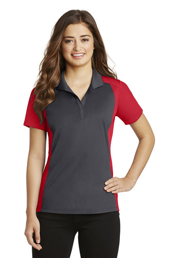 Sport-Tek® Ladies Colorblock Micropique Sport-Wick® Polo-Semi Sisters Logo