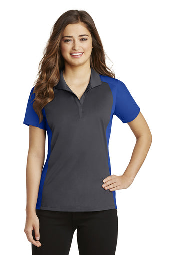 Sport-Tek® Ladies Colorblock Micropique Sport-Wick® Polo-Semi Sisters Logo