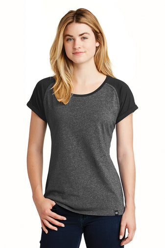 New Era® Ladies Heritage Blend Varsity Tee-Semi Sisters Logo