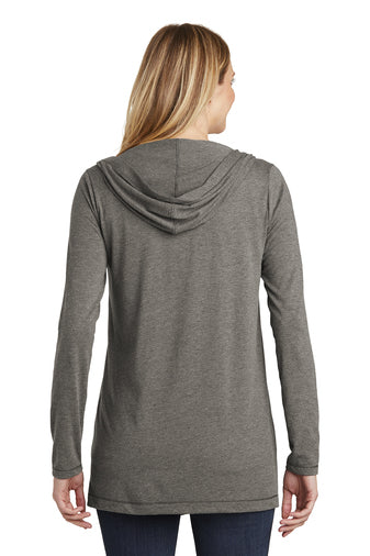 District ® Women’s Perfect Tri ® Hooded Cardigan-Semi Sisters Logo