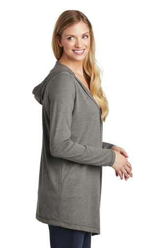 District ® Women’s Perfect Tri ® Hooded Cardigan-Semi Sisters Logo