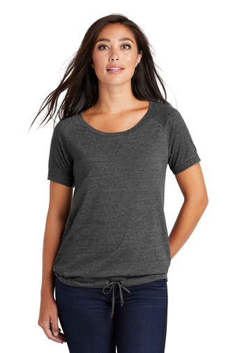 New Era ® Ladies Tri-Blend Performance Cinch Tee-Semi Sisters Logo