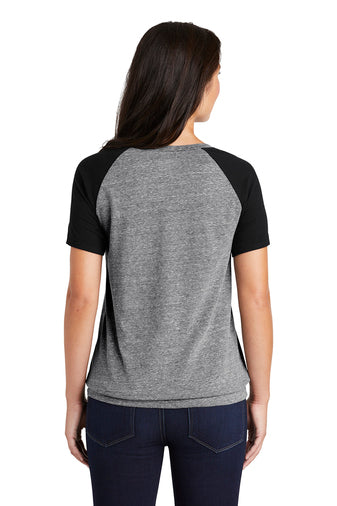 New Era ® Ladies Tri-Blend Performance Cinch Tee-Semi Sisters Logo