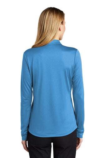 Port Authority ® Ladies Silk Touch™ Performance Long Sleeve Polo--Semi Sisters Logo