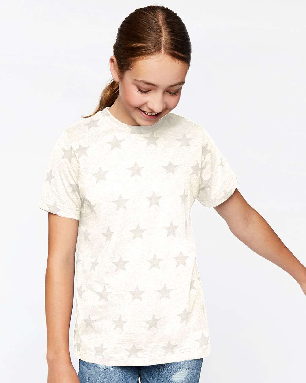 Code Five - Youth Star Print Tee - 2229