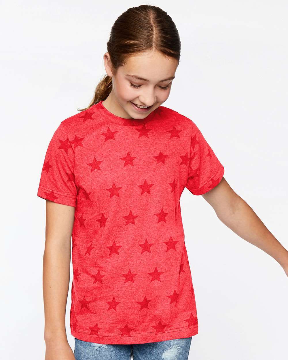 Code Five - Youth Star Print Tee - 2229