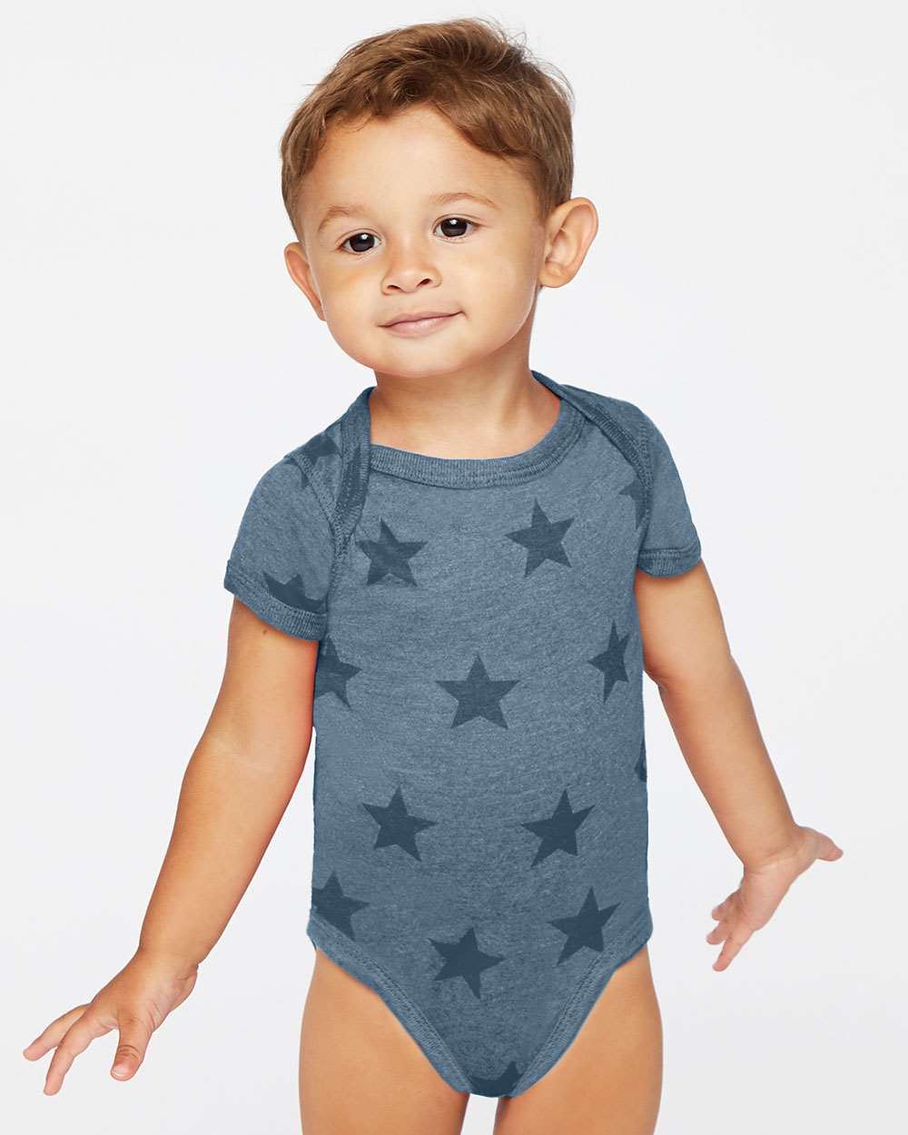 Code Five - Infant Star Print Bodysuit - 4329