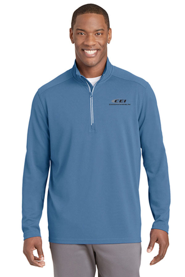 Sport-Tek® Sport-Wick® Textured 1/4-Zip Pullover