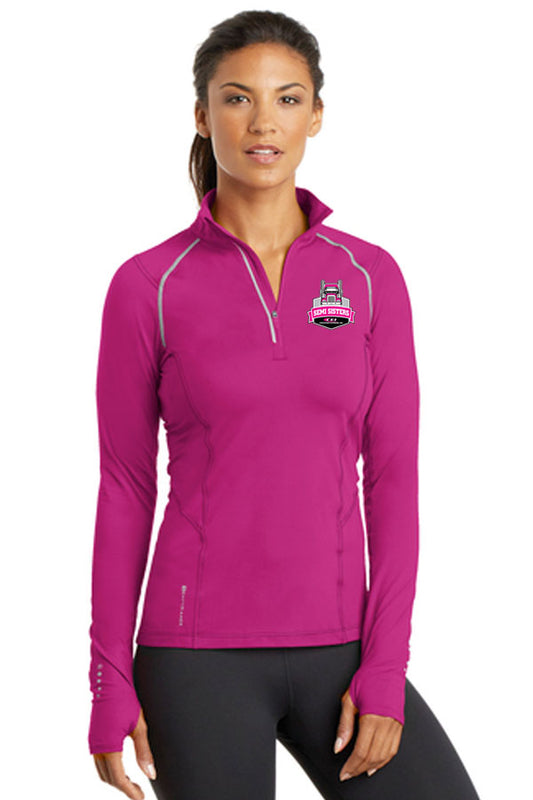 OGIO® ENDURANCE Ladies Nexus 1/4-Zip Pullover--Semi Sisters Logo