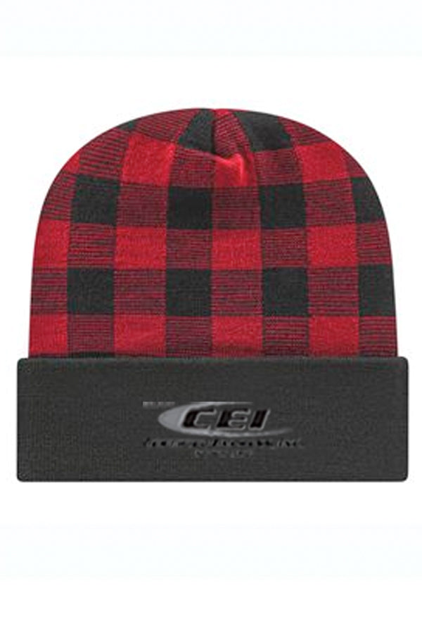 CAP AMERICA - Plaid Knit with Cuff