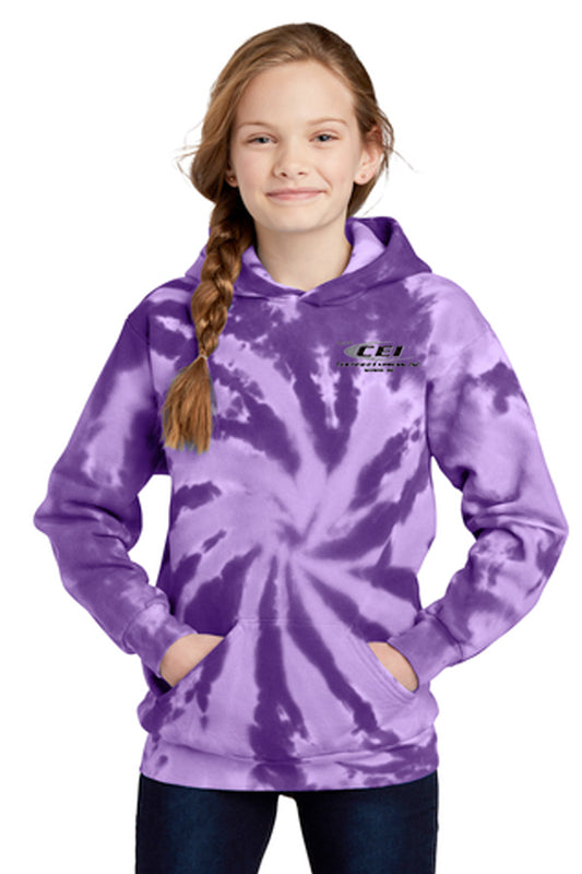 Port & Company® Youth Tie-Dye Pullover Hooded Sweatshirt