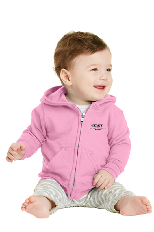 Port & Company® Infant Core Fleece Full-Zip Hooded Sweatshirt