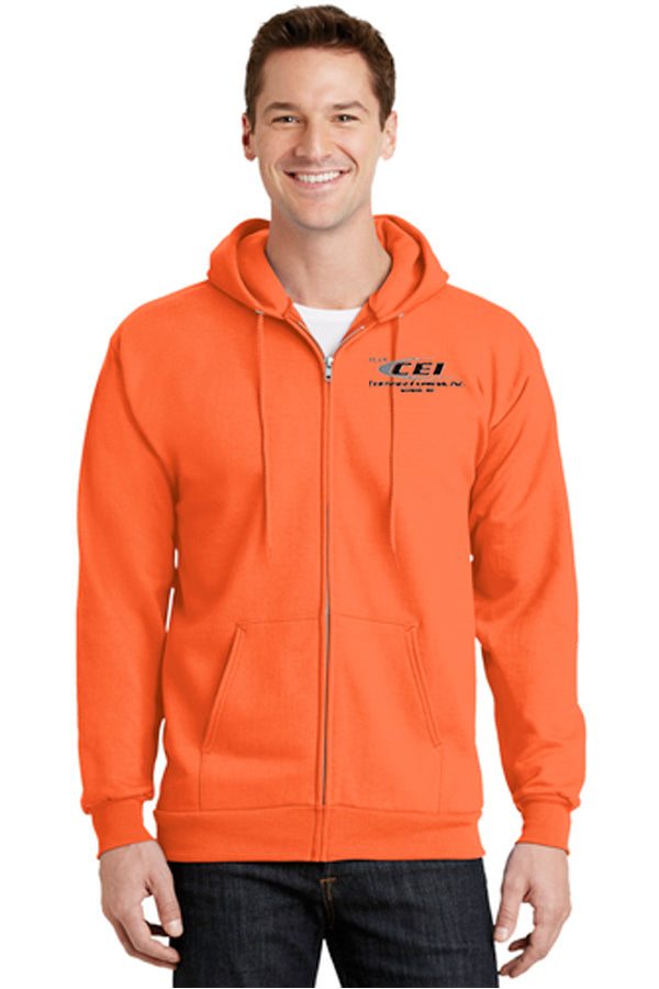 Port & Company® Tall Essential Fleece Full-Zip Hooded Sweatshirt