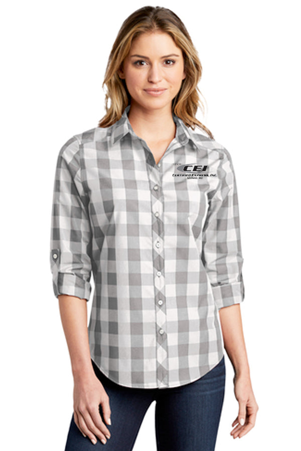 Port Authority® Ladies Everyday Plaid Shirt