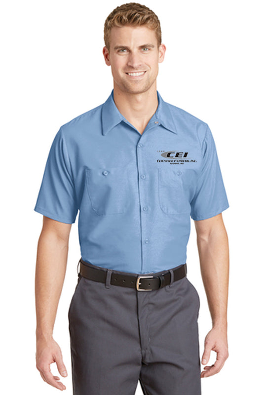 Red Kap® Long Size, Short Sleeve Industrial Work Shirt