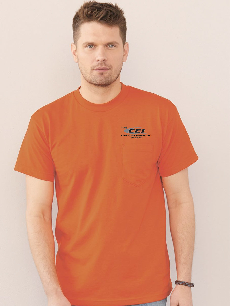 Bayside - USA-Made 50/50 Short Sleeve T-Shirt with a Pocket - 1725