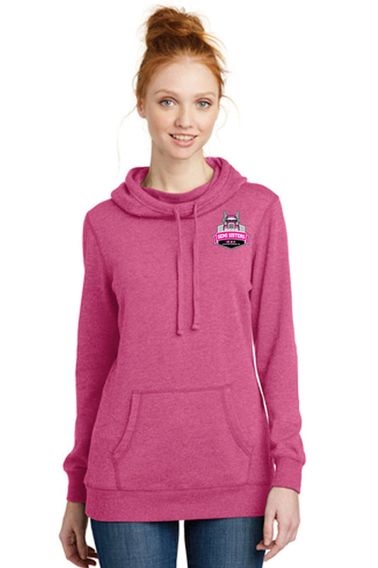 District ® Women’s Lightweight Fleece Hoodie-Semi Sisters Logo